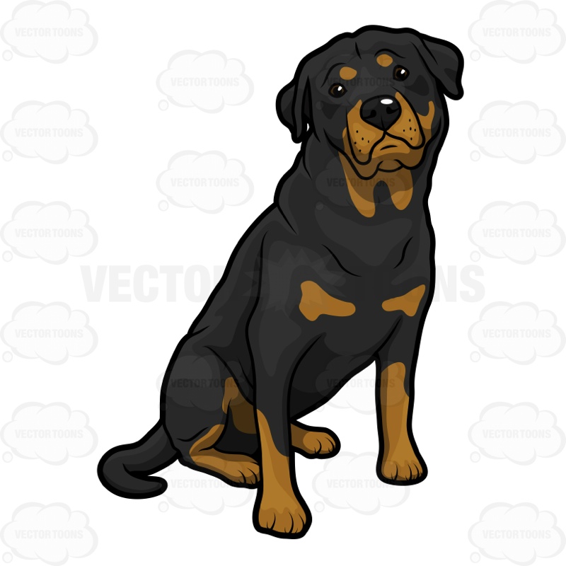 800x800 Big Dog Sits And Pleads Cartoon Clipart Vector Toons