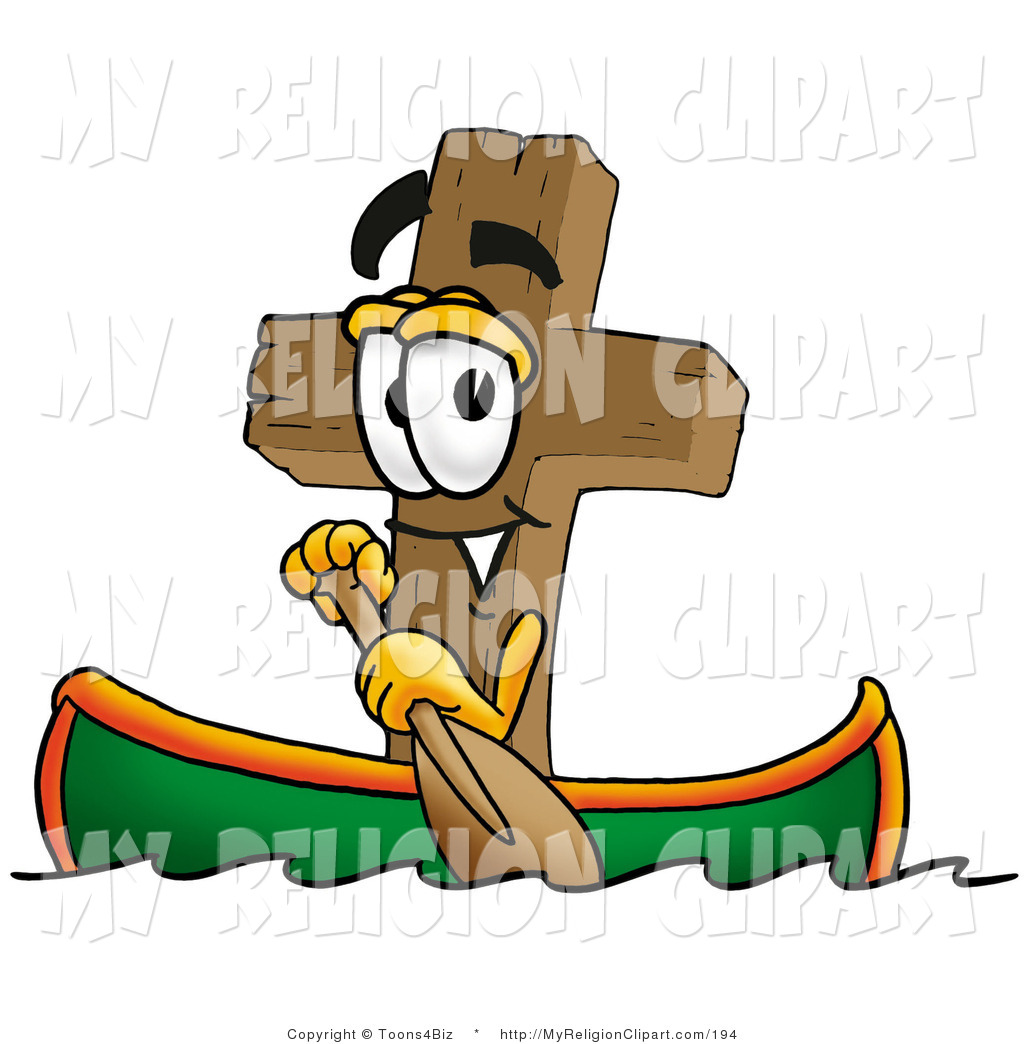 1024x1044 Religion Clip Art Of A Wooden Christian Cross Mascot Cartoon