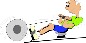 350x175 Rowing Machine Clip Art I Am Going To Start A Workout Clipart
