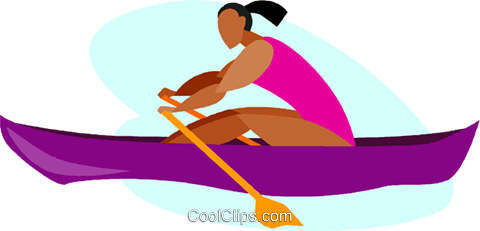 480x231 Women In Rowing Race Royalty Free Vector Clip Art Illustration