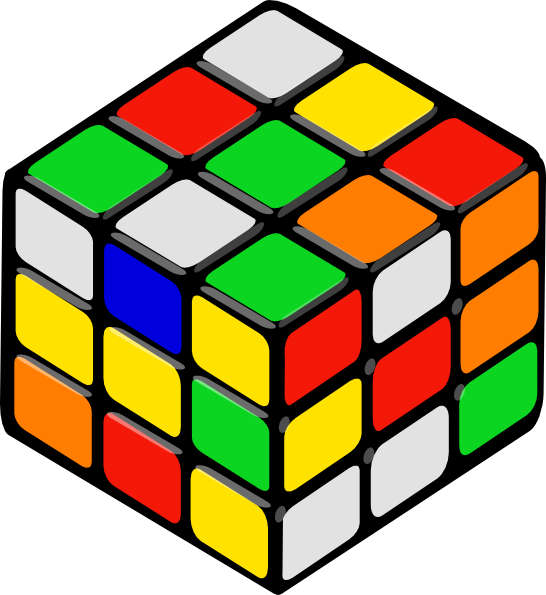 546x595 Rubik's Cube Random Clip Art Free Vector 4vector