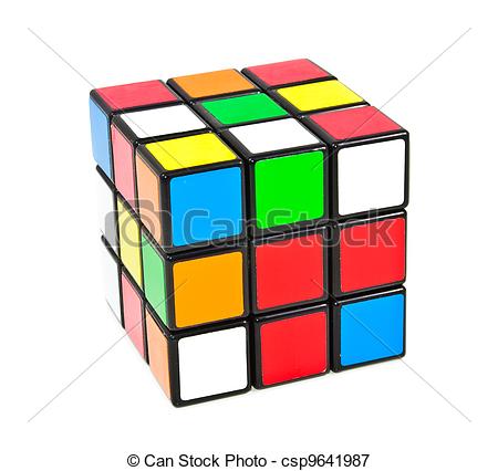 450x426 Rubik's Cube Stock Illustrations