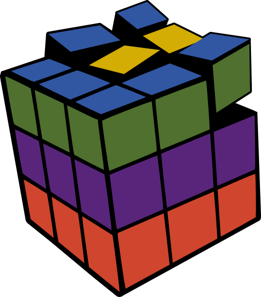 522x594 Rubiks Cube 3d Colored Clip Art