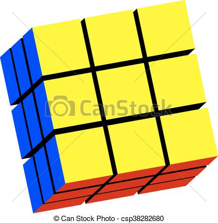 450x459 The Rubik's Cube In Vector On White Background Vector