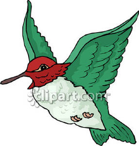 286x300 Realistic Clipart Ruby Throated Hummingbird 3842028
