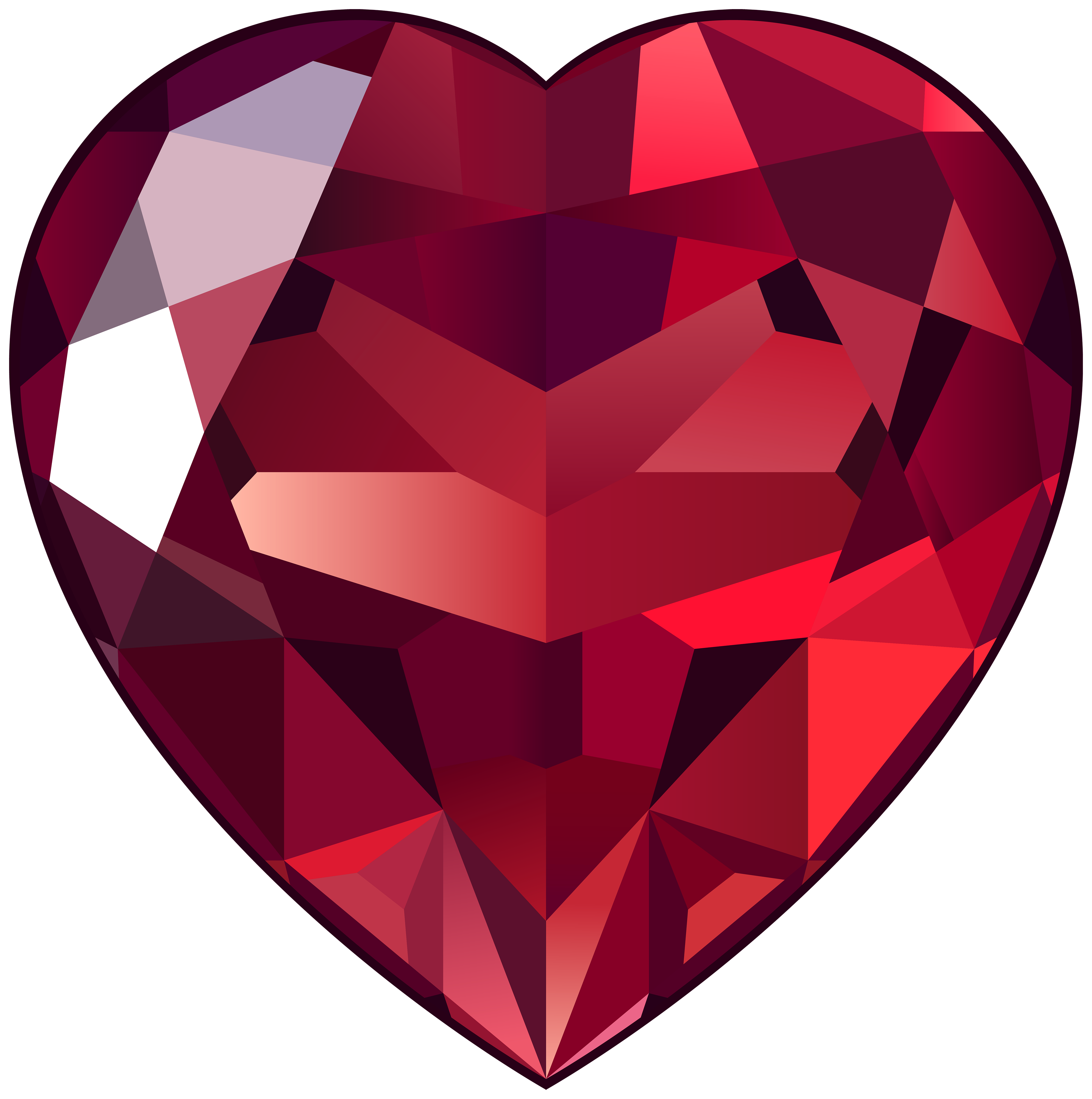 3976x4000 Ruby Heart Png Clipart
