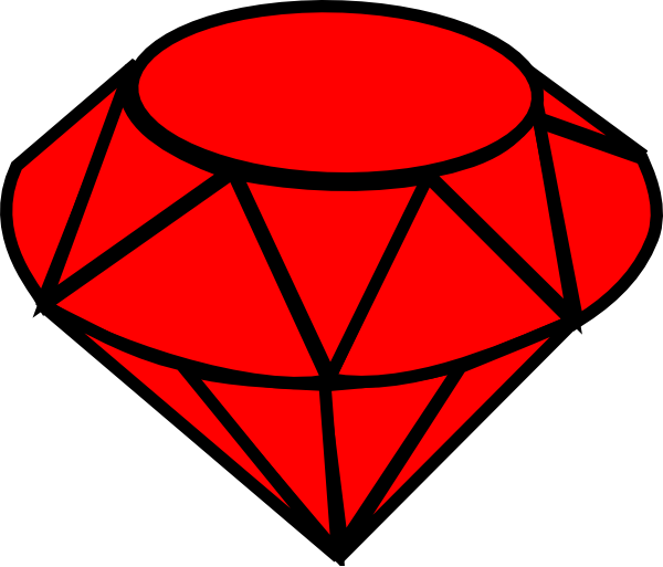 600x513 Ruby Simple Clip Art