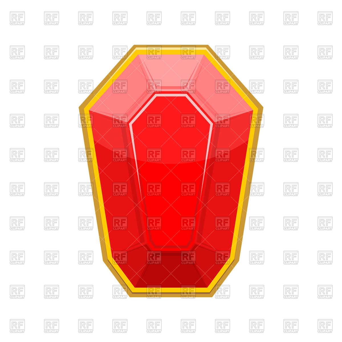 1200x1200 Ruby Gemstone Royalty Free Vector Clip Art Image