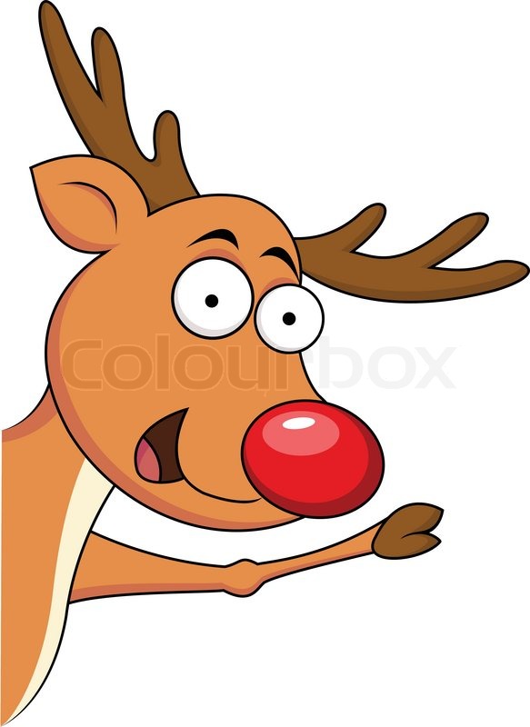 583x800 Funny Reindeer Clipart