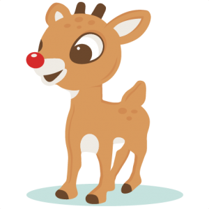 300x300 Red Nosed Reindeer Svg Scrapbook Cut File Cute Clipart Files