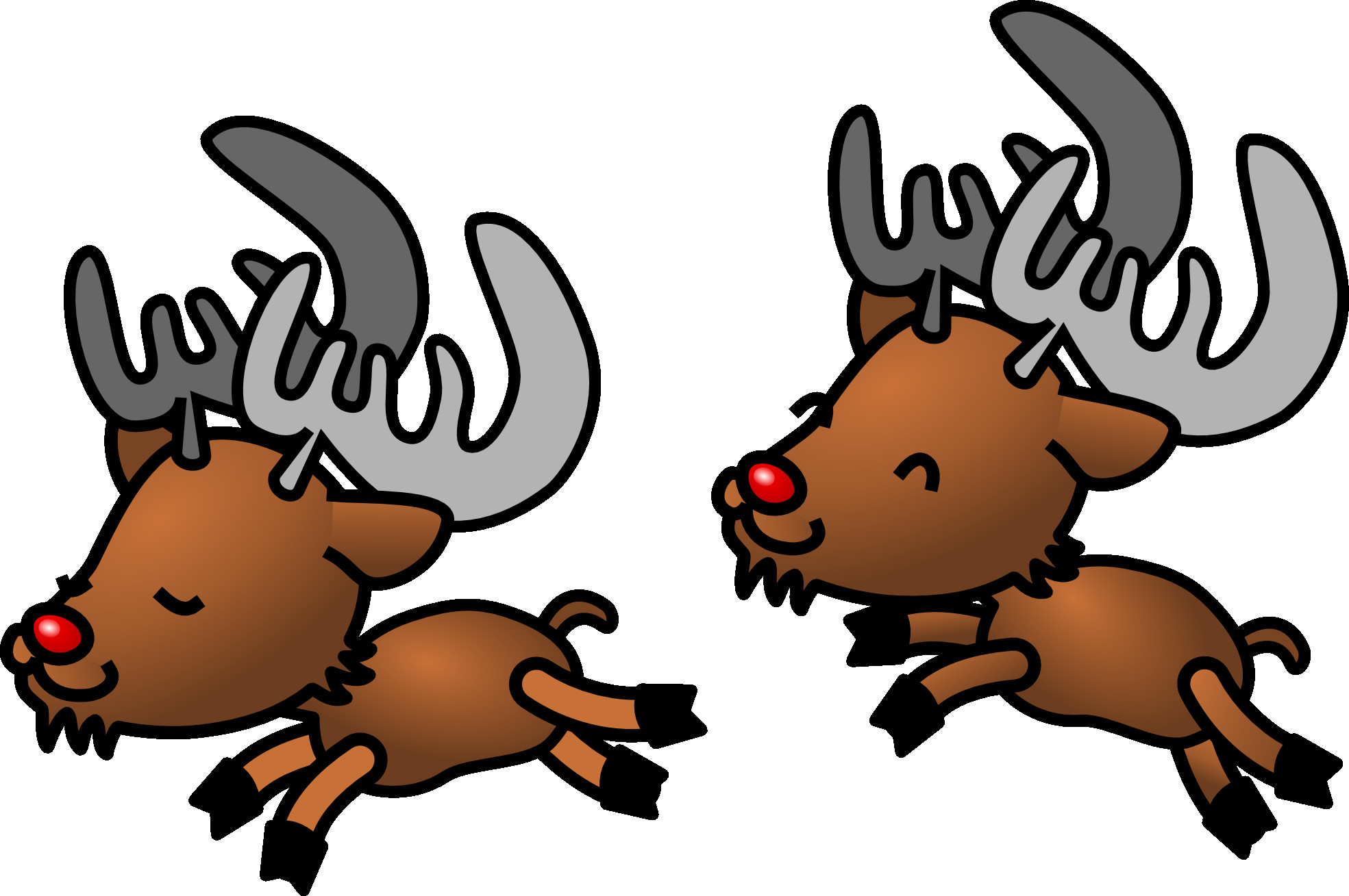 1969x1309 Reindeer Clipart Free