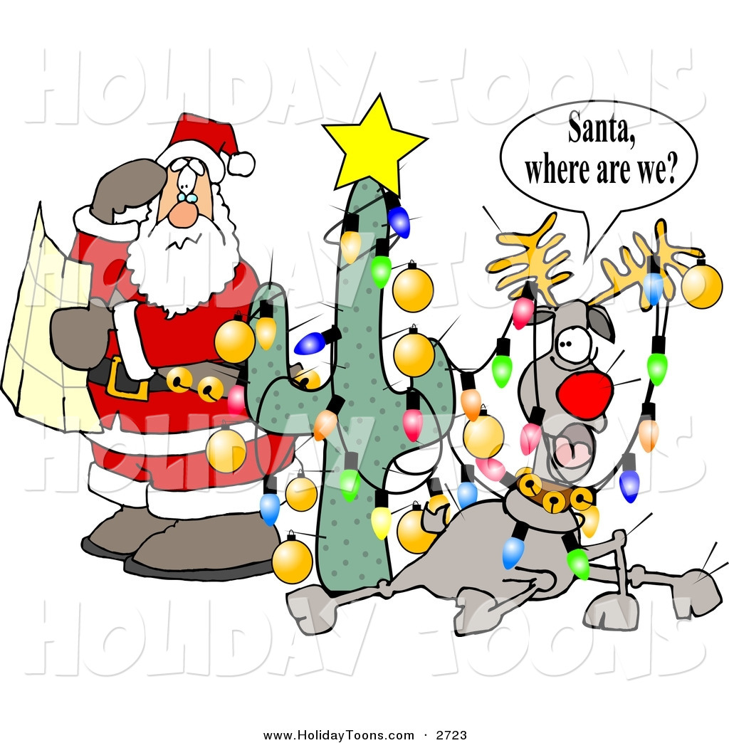 1024x1044 Royalty Free Holiday Clipart Of A Lost And Confused Santa Claus
