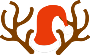 298x183 Rudolph Ears Clip Art