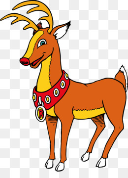 260x360 Rudolph Reindeer Santa Claus Christmas Clip Art