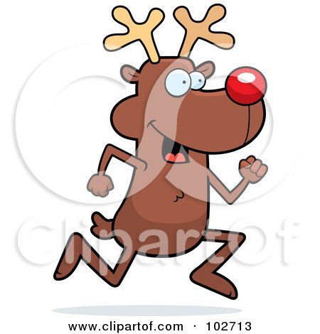 450x470 Royalty Free (Rf) Clipart Illustration Of A Reindeer Standing