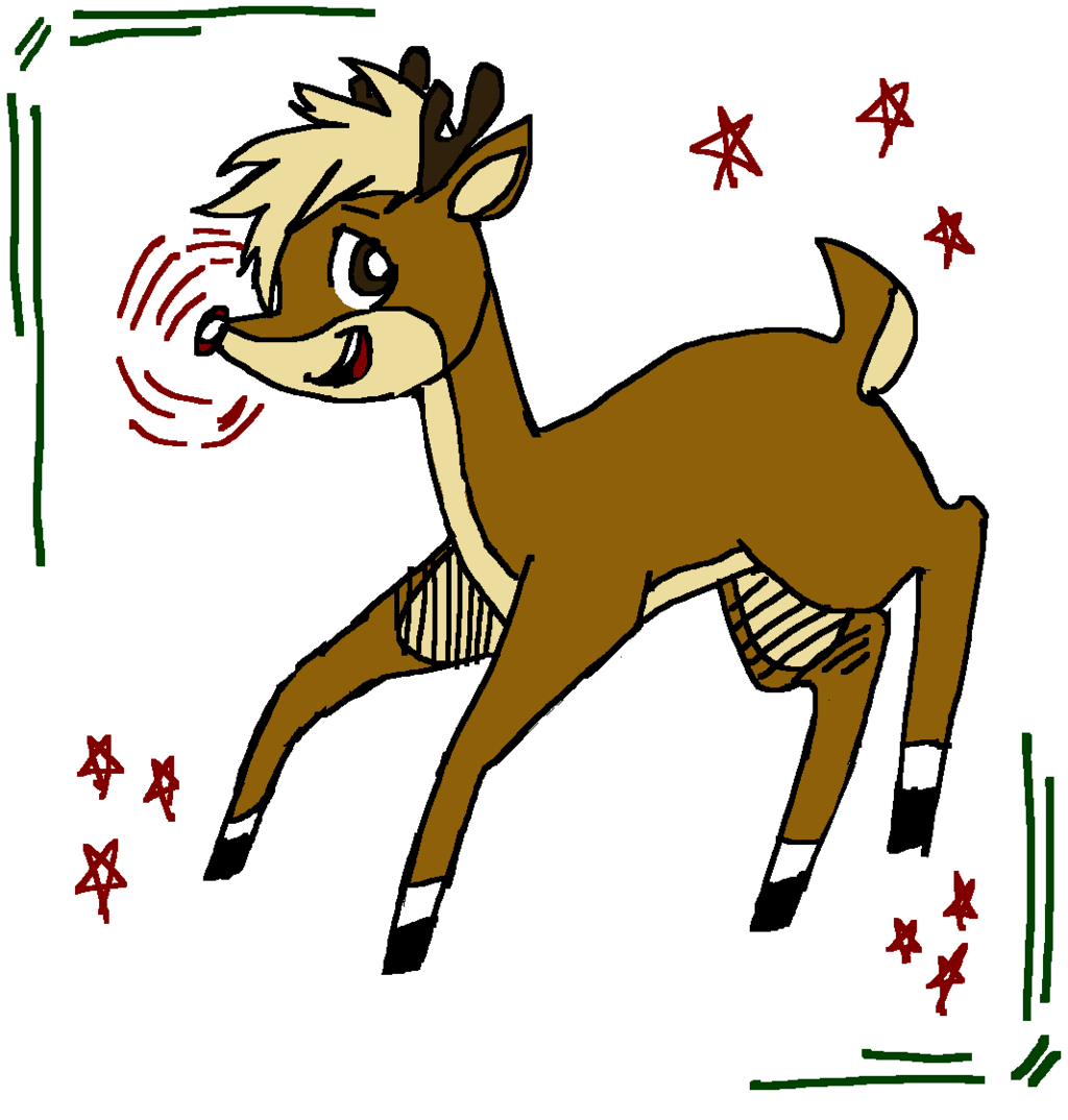 1024x1074 Rudolph The Red Nosed Reindeer