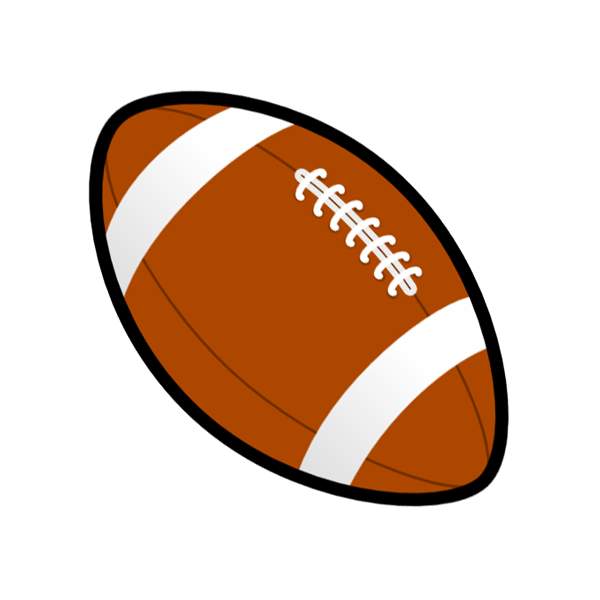 600x600 Football Clip Art With Transparent Background 2