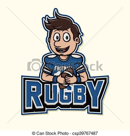 450x470 Rugby Logo Illustration Design Vector