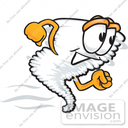 450x450 Clip Art Graphic Of A Running Tornado Mascot Character