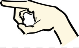 260x160 Index Finger Pointing Middle Finger Clip Art