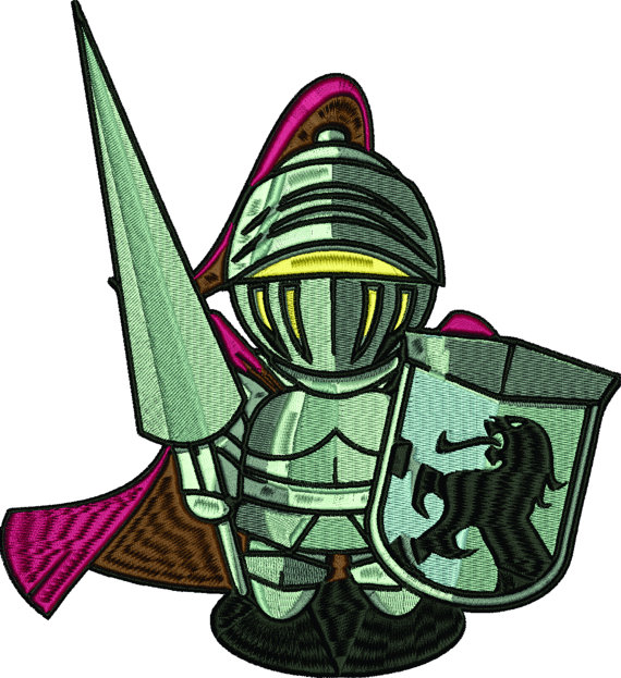 570x623 Medieval Armor Warrior Embroidery Design File For Boys Vip