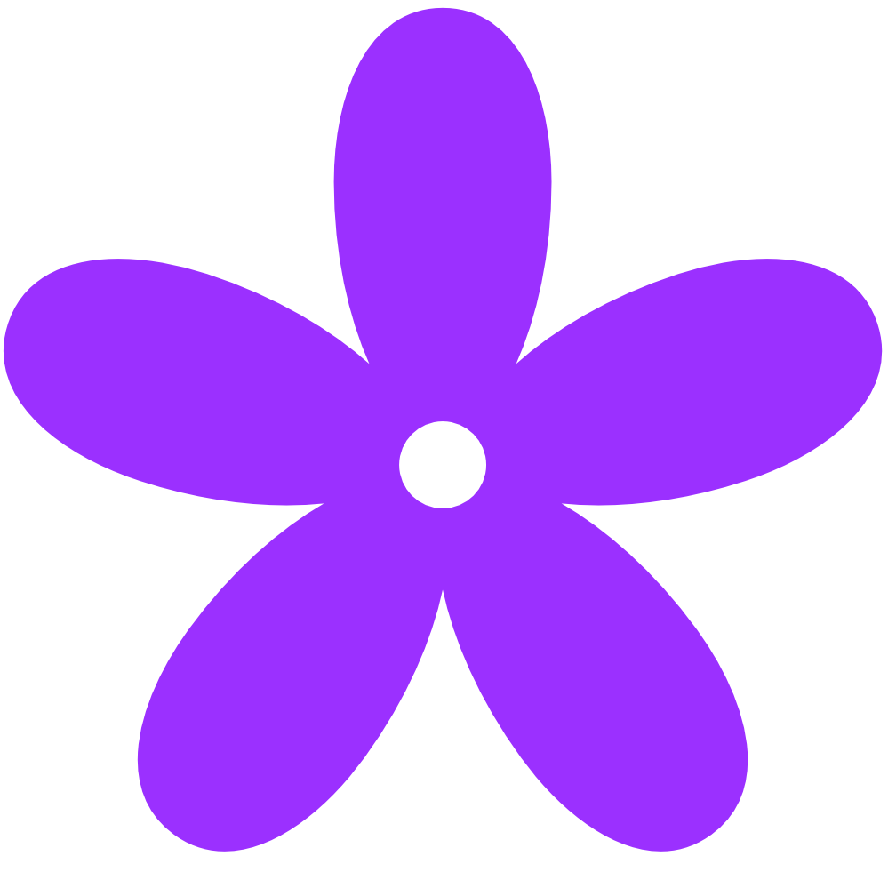 999x990 Purple Flowers Clipart