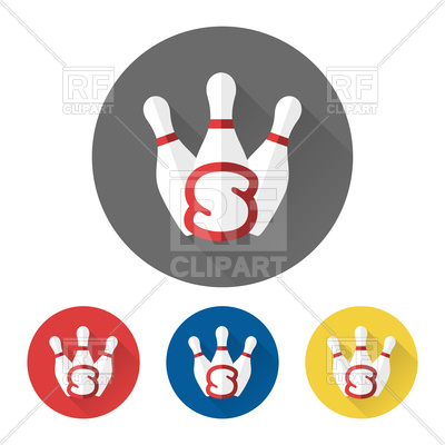 400x400 Flat Skittles Icons Set With Letter S Royalty Free Vector Clip Art