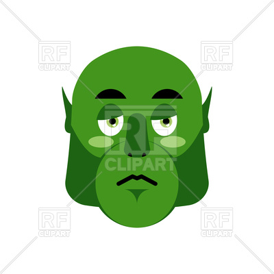 400x400 Ogre Sad Emoji Royalty Free Vector Clip Art Image
