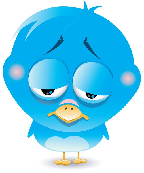 500x600 Sad Twitter Bird Icon Cliparts Clipart Me