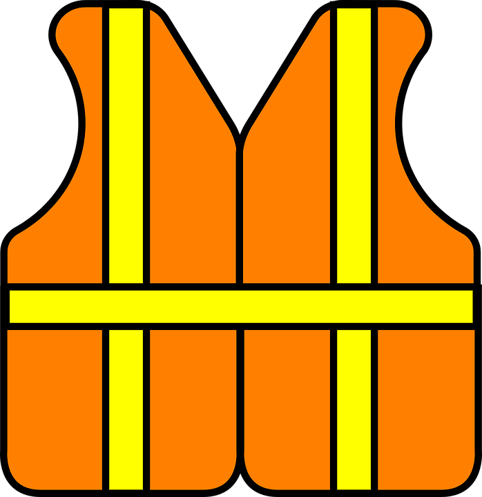 698x720 Free Safety Clipart Safety Construction Vest Free Vector Graphic