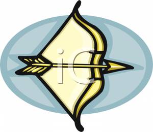 300x260 Clip Art Image The Bow And Arrow Of Sagittarius