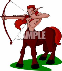 261x300 Sagittarius The Archer With A Bow And Arrow