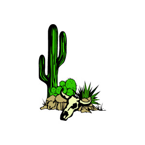 300x300 Cowboy Cactus Cliparts