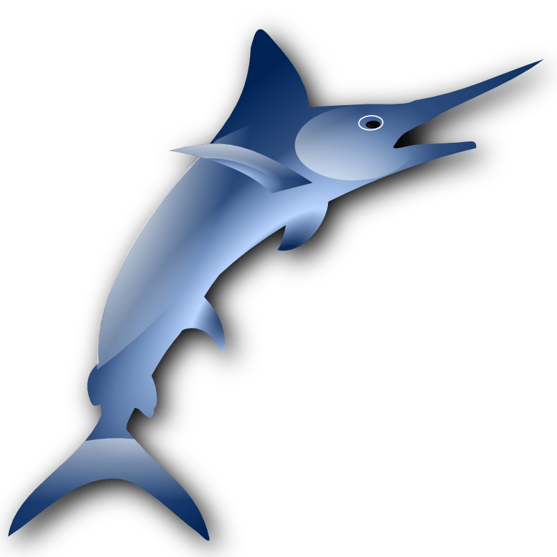 800x800 Jumping Marlin Cliparts