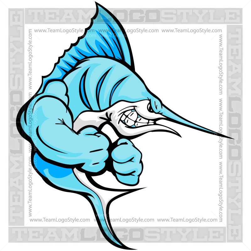 800x800 Strong Marlin Clip Art