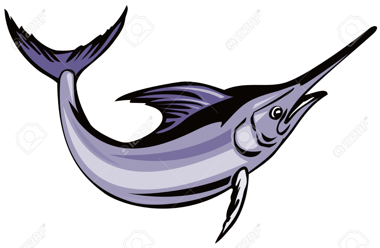 1300x849 Swordfish Clipart Blue Marlin