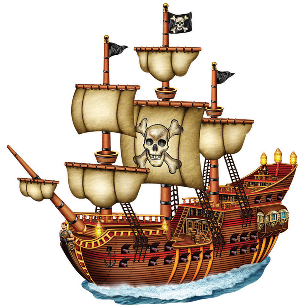 1000x1000 Pirate Ship Clipart