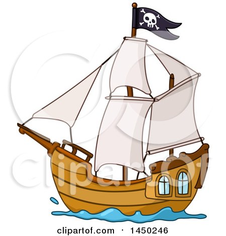 450x470 Royalty Free (Rf) Pirate Ship Clipart, Illustrations, Vector