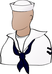 207x296 Faceless Sailor Clip Art