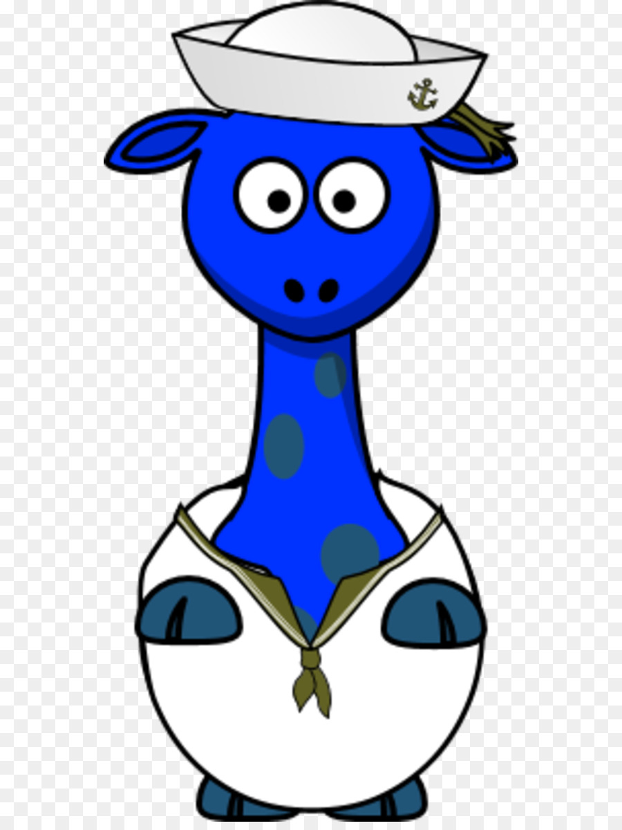 900x1200 Giraffe Sailor Okapi Clip Art