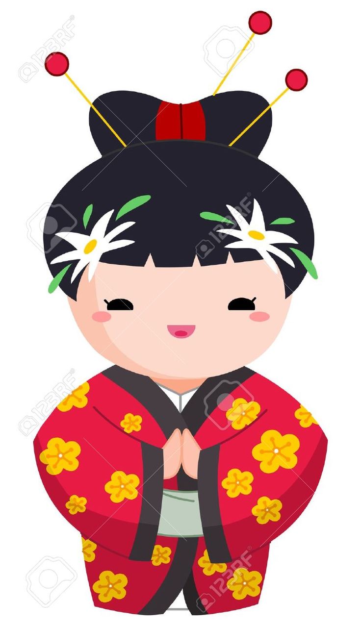 736x1277 Sakura Clipart China Doll