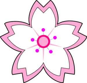 300x288 White Pink Sakura Clip Art