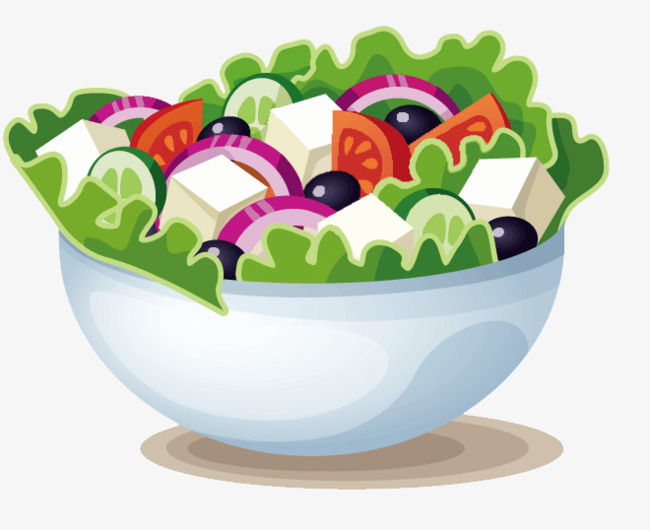 650x530 Hand Painted Salad, Cartoon, Hand Painted, Salad Png Image