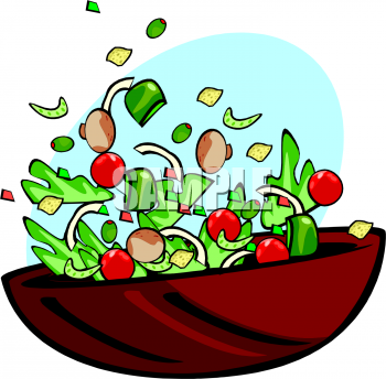 350x344 Salad Clipart