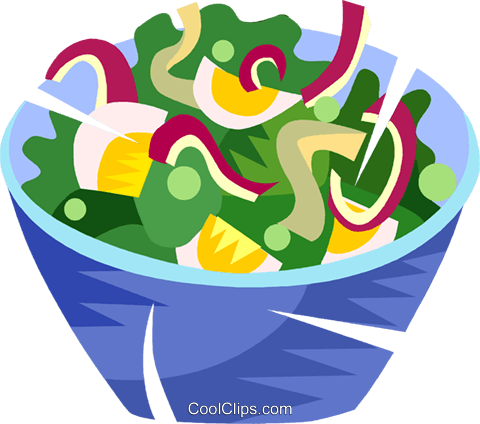 480x424 Salad Royalty Free Vector Clip Art Illustration Vc101486