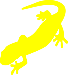 270x298 Yellow Salamander Clip Art
