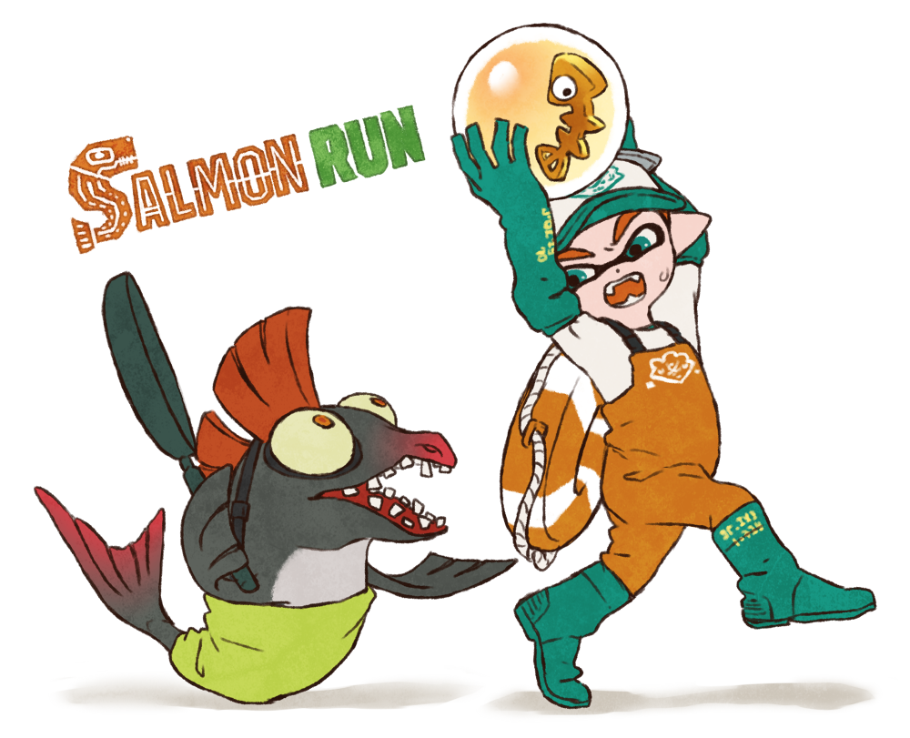1000x811 Salmon Run Clipart