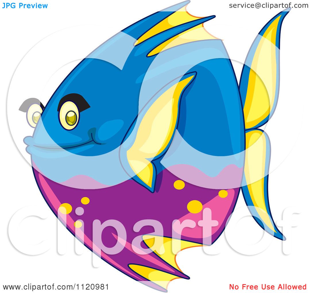 1080x1024 Cartoon Of A Cute Marine Fish 1
