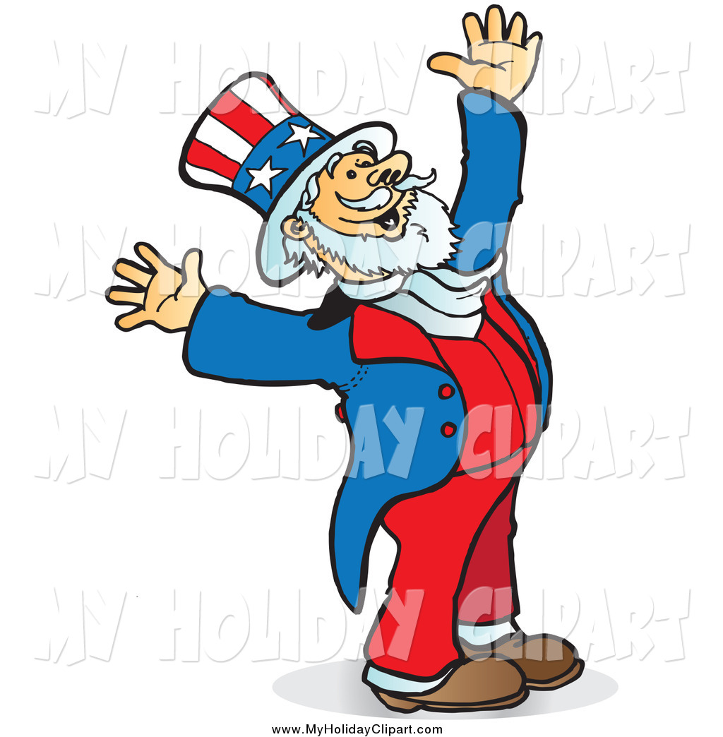 1024x1044 Clip Art Of A Uncle Sam Looking Upwards And Holding His Arms Up