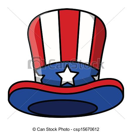 450x450 Drawing Art Of Cartoon Uncle Sam Cap Vector Illustration Vector